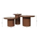 Salontafel Maya | 70 cm | Walnut - Starfurn