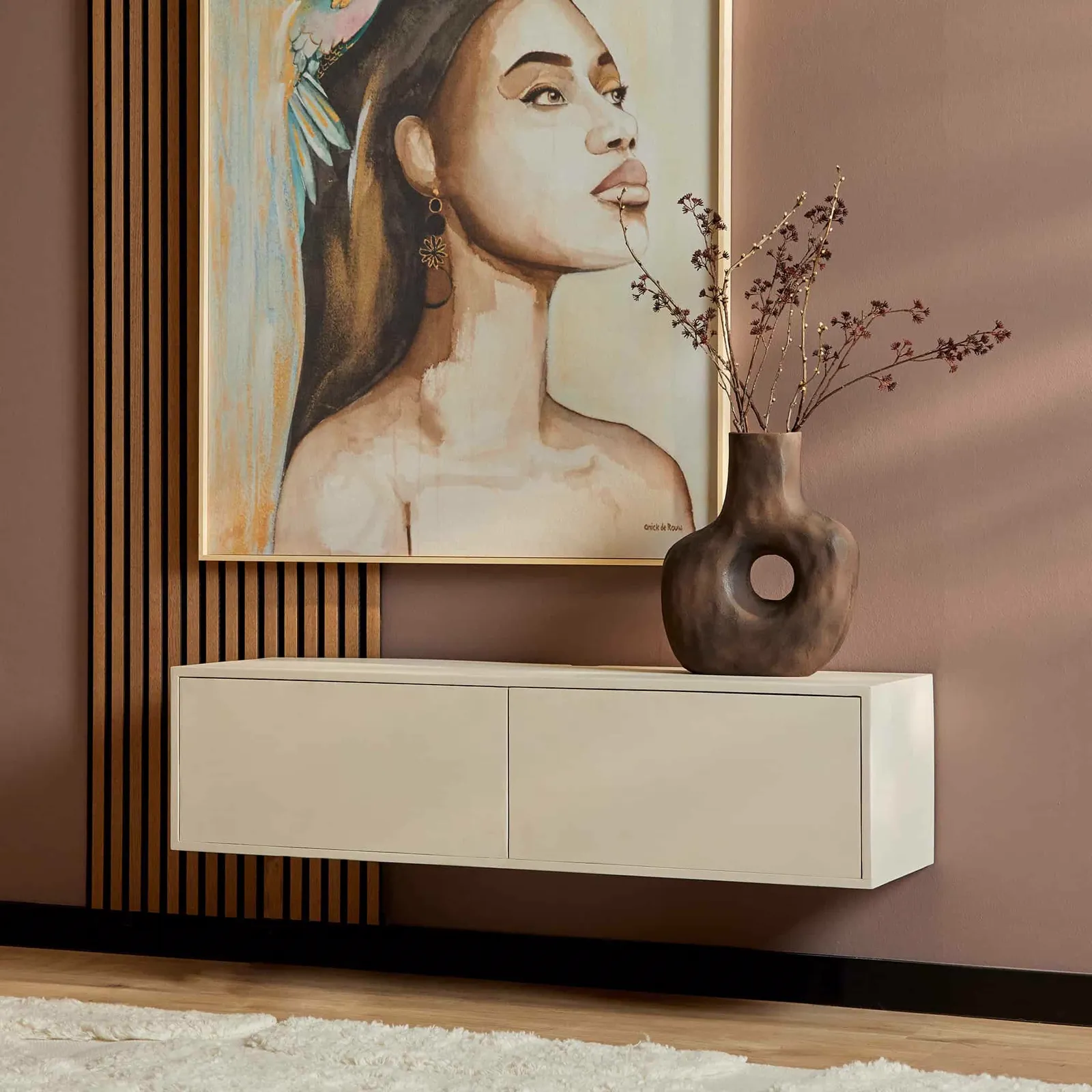 Zwevend tv meubel Vision Sand | 120 cm - Starfurn