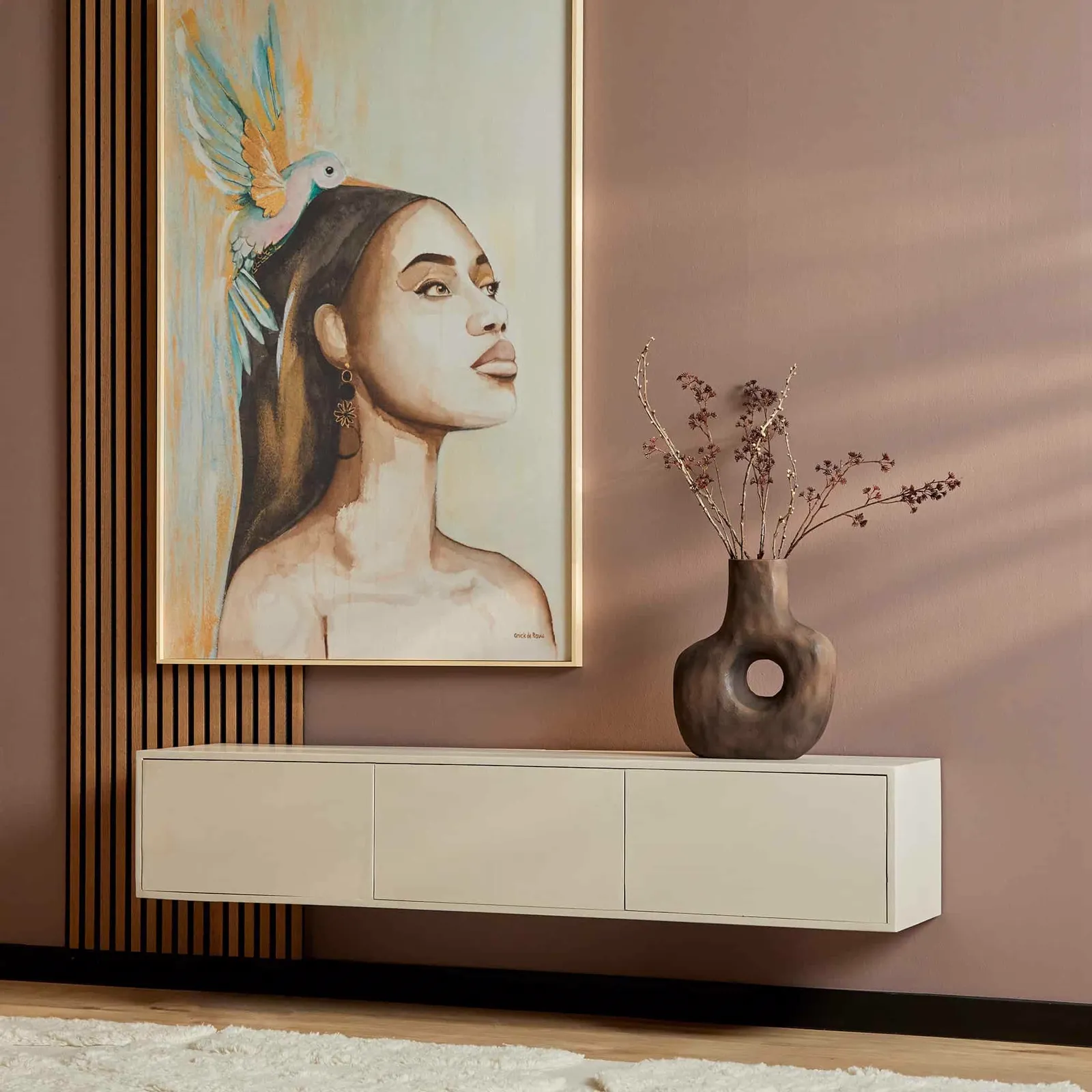 Zwevend tv meubel Vision Sand | 160 cm - Starfurn