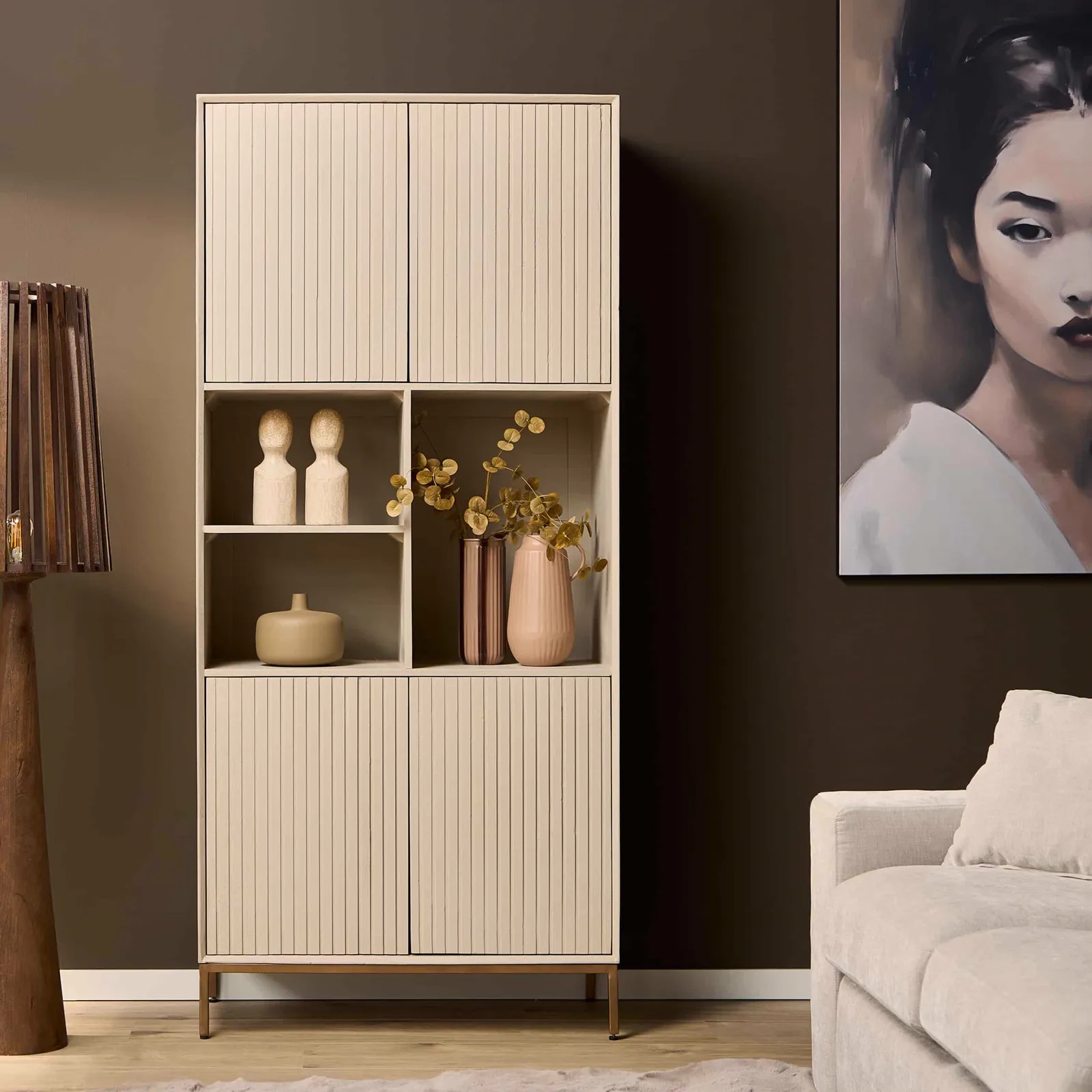 Vakkenkast Madison Sand | 90 cm - Starfurn