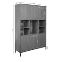 Vakkenkast Madison XL Black | 135 cm - Starfurn