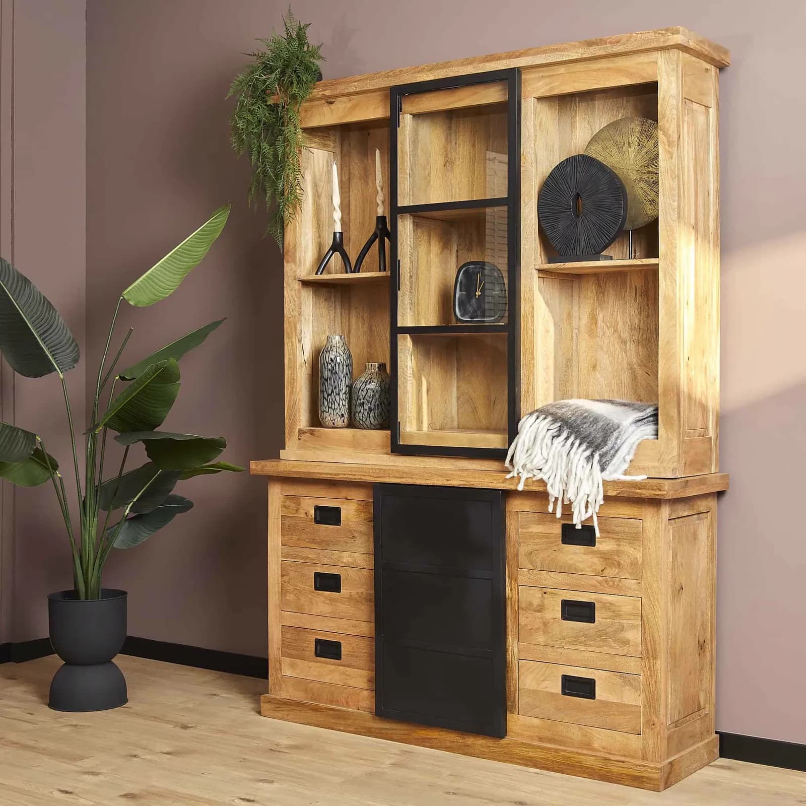 Vitrinekast Nashville | 160 cm - Starfurn