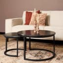 Salontafel Nova Black marble | 70 cm | Set van 2 - Starfurn