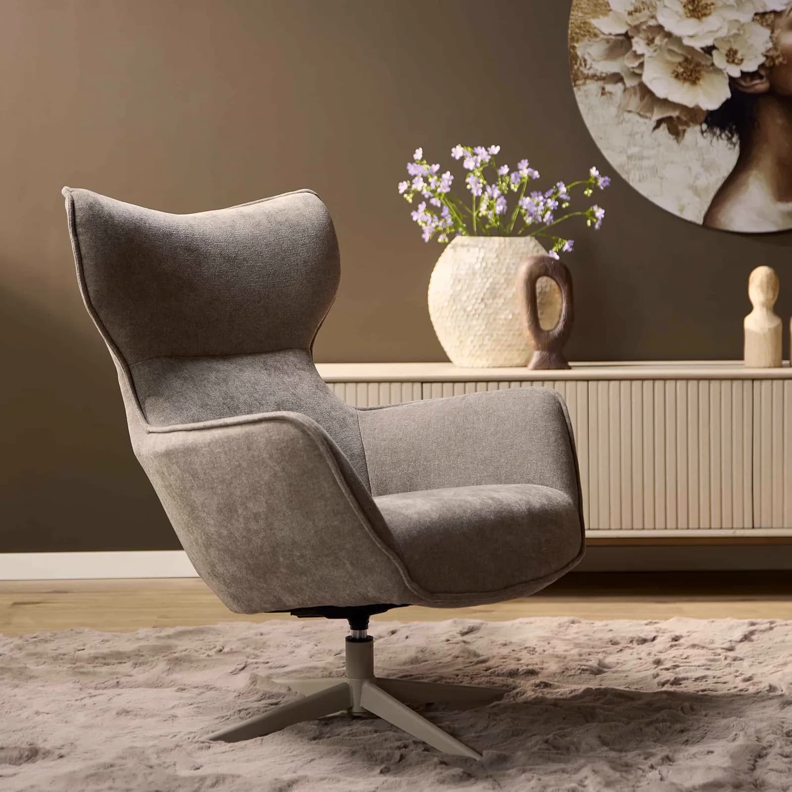 Fauteuil Julia | Taupe - Starfurn