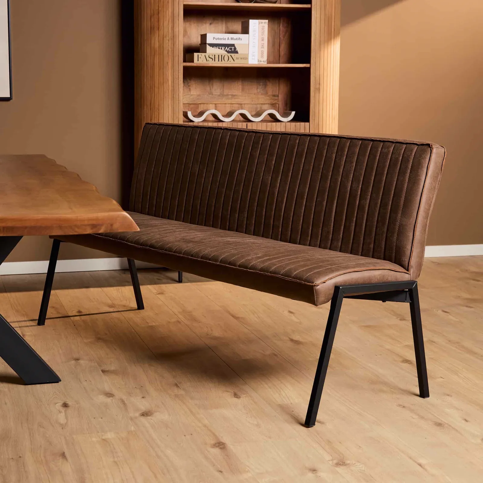 Eetkamerbank Tivoli Bull | 185 cm | Brown - Starfurn