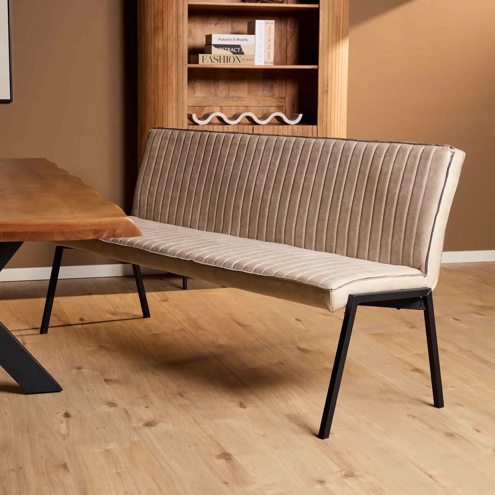 Eetkamerbank Tivoli Bull | 185 cm | Beige - Starfurn