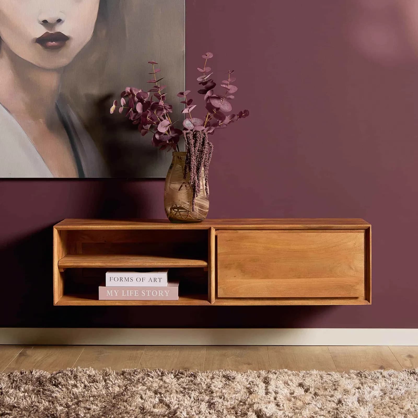 Zwevend tv meubel Ambiance Naturel | 120 cm - Starfurn