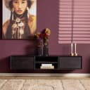 Zwevend tv meubel Ambiance Black | 160 cm - Starfurn