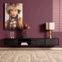 Zwevend tv meubel Ambiance Black | 240 cm - Starfurn