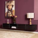 Zwevend tv meubel Ambiance Black | 240 cm - Starfurn