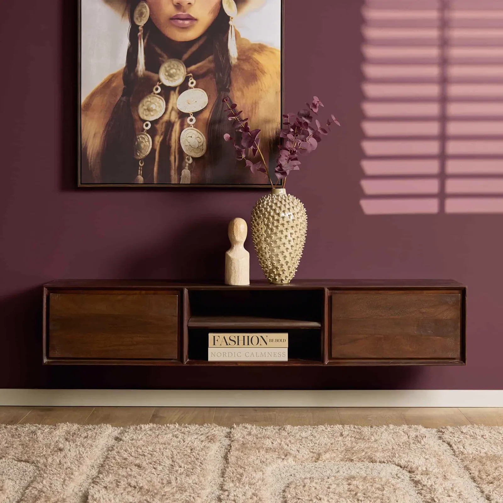 Zwevend tv meubel Ambiance Brown | 160 cm - Starfurn