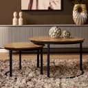 Salontafel Otik Natural Oak | 70 cm | set van 2 - Starfurn