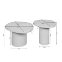 Salontafel Mirre | Brown | Set van 2 - Starfurn