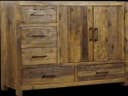 Brent Dressoir 120cm | Oud hout - Wildeboer & van der Weide
