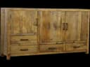 Brent Dressoir 160cm | Oud hout - Wildeboer & van der Weide