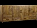 Brent Dressoir 200cm | Oud hout - Wildeboer & van der Weide