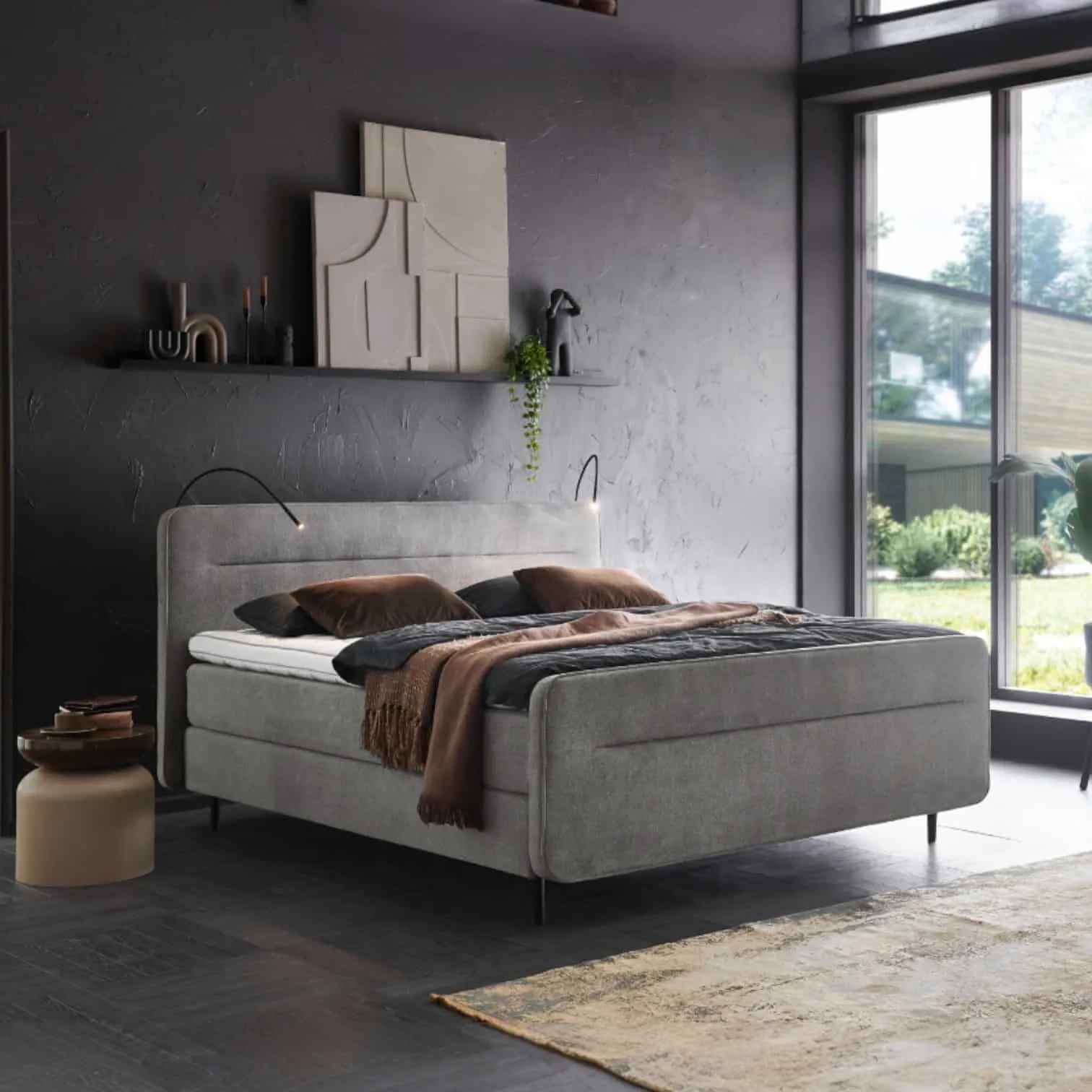 Boxspring V3300 | Grijs in sfeer