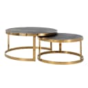 Salontafel Blackbone Gold black rustic (Set of 2) - Richmond Interiors