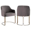 Eetkamerstoel Hadley stone velvet - Richmond Interiors