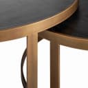 Salontafel Blackbone Brass black rustic (Set of 2) - Richmond Interiors