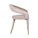 Eetkamerstoel Gia khaki velvet fire retardant - Richmond Interiors