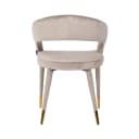 Eetkamerstoel Gia khaki velvet fire retardant - Richmond Interiors