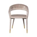 Eetkamerstoel Gia khaki velvet fire retardant - Richmond Interiors