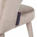 Eetkamerstoel Gia khaki velvet fire retardant - Richmond Interiors