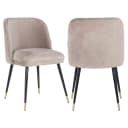 Eetkamerstoel Alicia khaki velvet fire retardant - Richmond Interiors