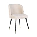 Eetkamerstoel Alicia FR white chenille fire retardant - Richmond Interiors
