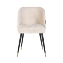Eetkamerstoel Alicia FR white chenille fire retardant - Richmond Interiors