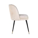 Eetkamerstoel Alicia FR white chenille fire retardant - Richmond Interiors