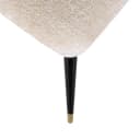 Eetkamerstoel Alicia FR white chenille fire retardant - Richmond Interiors