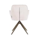 Eetkamerstoel Aline FR white chenille swivel fire retardant - Richmond Interiors