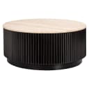 Salontafel Hampton dark brown 90Ø - Richmond Interiors