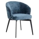 Eetkamerstoel Amphara blue chenille fire retardant - Richmond Interiors