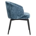 Eetkamerstoel Amphara blue chenille fire retardant - Richmond Interiors