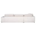 Bank Lund cream fusion 3-seater + ottoman left - Richmond Interiors