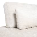 Bank Lund cream fusion 3-seater + ottoman left - Richmond Interiors