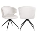 Eetkamerstoel Milly cream fusion swivel - Richmond Interiors