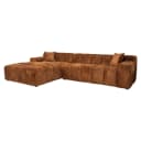 Bank Cube lovely cinnamon 3-seater + lounge left - Richmond Interiors