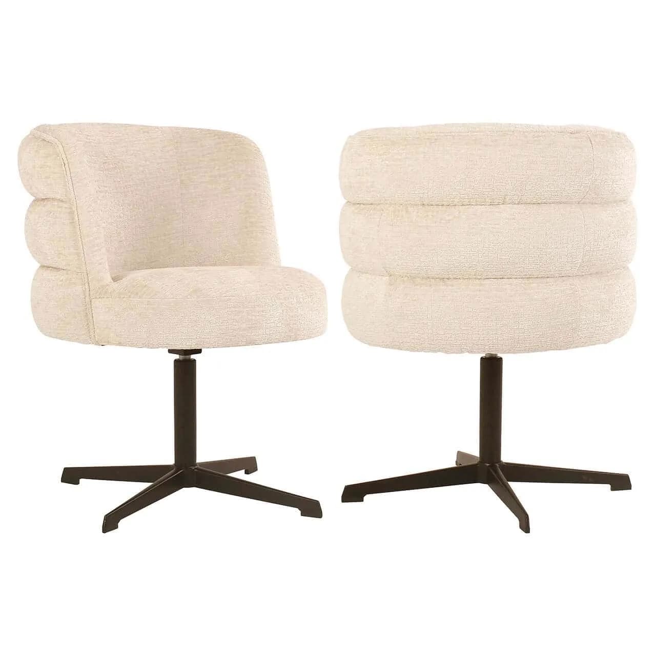 Eetkamerstoel Alexander Jones cream fusion swivel (Chadwick) - Richmond Interiors