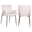 Eetkamerstoel Amber cream fusion fire retardant - Richmond Interiors