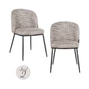 Eetkamerstoel Elvi trendy nature fire retardant (Set of 2) - Richmond Interiors