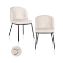 Eetkamerstoel Elvi niagara beige fire retardant (Set of 2) - Richmond Interiors