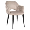 Eetkamerstoel Giovanna trendy nature / khaki velvet fire retardant - Richmond Interiors