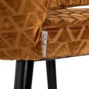 Barstoel Indigo old gold triangle - Richmond Interiors