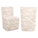 Eetkamerstoel Lorain beige graffic on wheels - Richmond Interiors