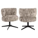 Eetkamerstoel Alexis brown omara swivel - Richmond Interiors