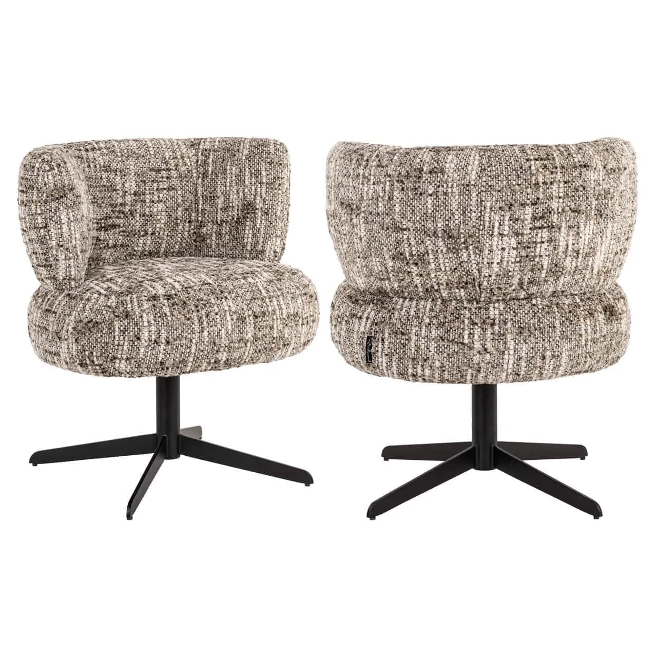 Eetkamerstoel Alexis brown omara swivel - Richmond Interiors